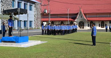 Bupati Bartim Tekankan Transformasi Kerja ASN dan Apresiasi Pelayanan Idulfitri di Apel HKN