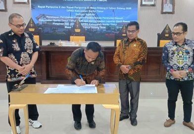 DPRD Barito Timur Tetapkan Revisi Propemperda 2026, Fokus pada Sektor Keuangan dan Sosial