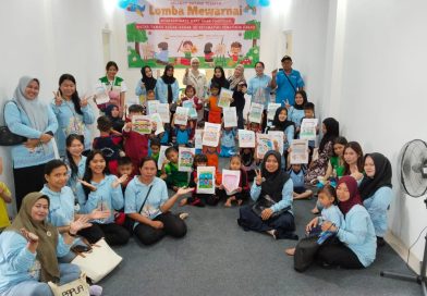 Hari Anak Nasional, Kecamatan Pematang Karau Gelar Lomba Mewarnai dan Menggambar