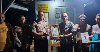 Kapolsek Ajak Warga Aktifkan Ronda Malam, Poskamling RT 21 Tamiang Layang Raih Juara II Lomba Satkamling