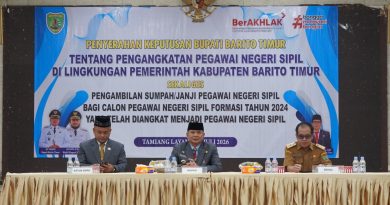 Bupati Bartim Tekankan Integritas dan Pelayanan Prima, 212 CPNS Formasi 2024 Resmi Diangkat Jadi PNS