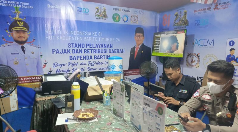 Semarak HUT ke-81 RI dan HUT Bartim ke-24, Bapenda Hadirkan Layanan Pajak Lebih Dekat ke Masyarakat