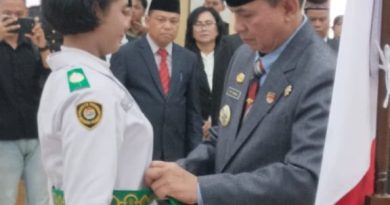 Bupati M. Yamin Kukuhkan Paskibraka Barito Timur, Siap Kibarkan Sang Merah Putih