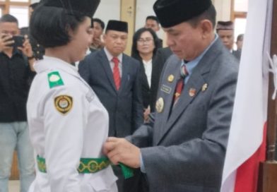 Bupati M. Yamin Kukuhkan Paskibraka Barito Timur, Siap Kibarkan Sang Merah Putih
