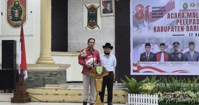 Bupati Lepas Paskibraka Barito Timur 2026, Tekankan Disiplin, Integritas, dan Pengabdian