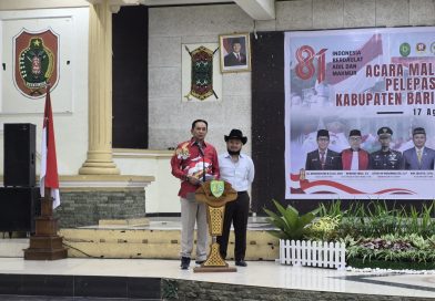 Bupati Lepas Paskibraka Barito Timur 2026, Tekankan Disiplin, Integritas, dan Pengabdian