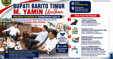 Wamendes Dukung Penuh Usulan Program Strategis Bupati M. Yamin untuk Barito Timur
